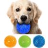 Pet Dog Toys Cat Puppy Sounding Toy Polka Squeaky Tooth Cleaning Ball TPR Training Pet Teeth Chewing Toy Thorn Balls Accessories